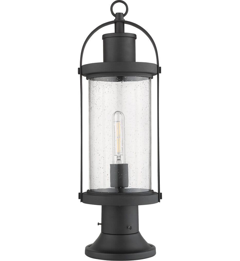 Z-Lite - 569PHM-553PM-BK - Roundhouse 22.5" Outdoor Pier Mount