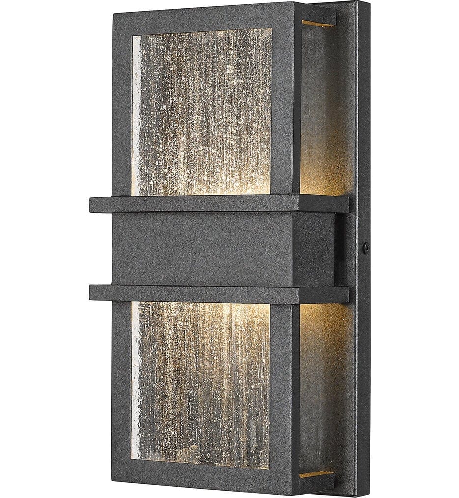 Z-Lite - 577S-BK-LED - Eclipse 12" Outdoor Wall Sconce
