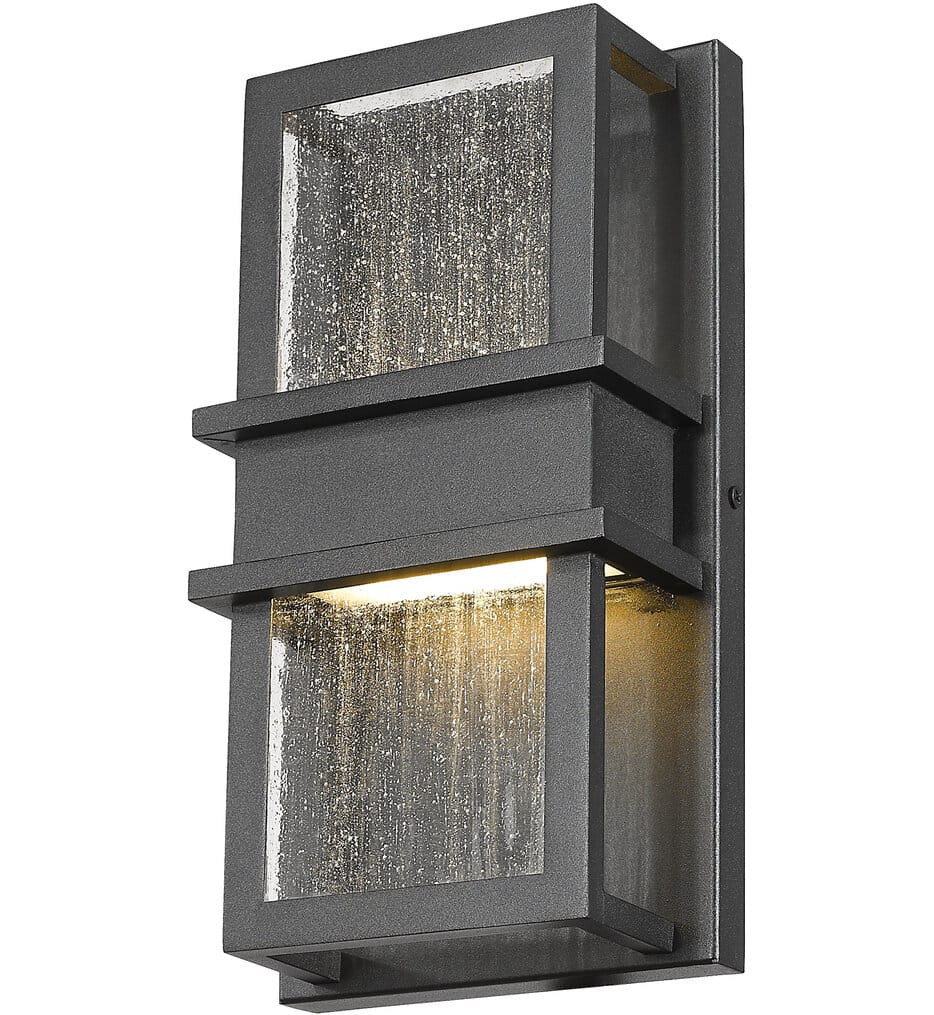 Z-Lite - 577S-BK-LED - Eclipse 12" Outdoor Wall Sconce