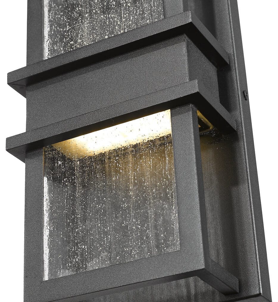 Z-Lite - 577S-BK-LED - Eclipse 12" Outdoor Wall Sconce