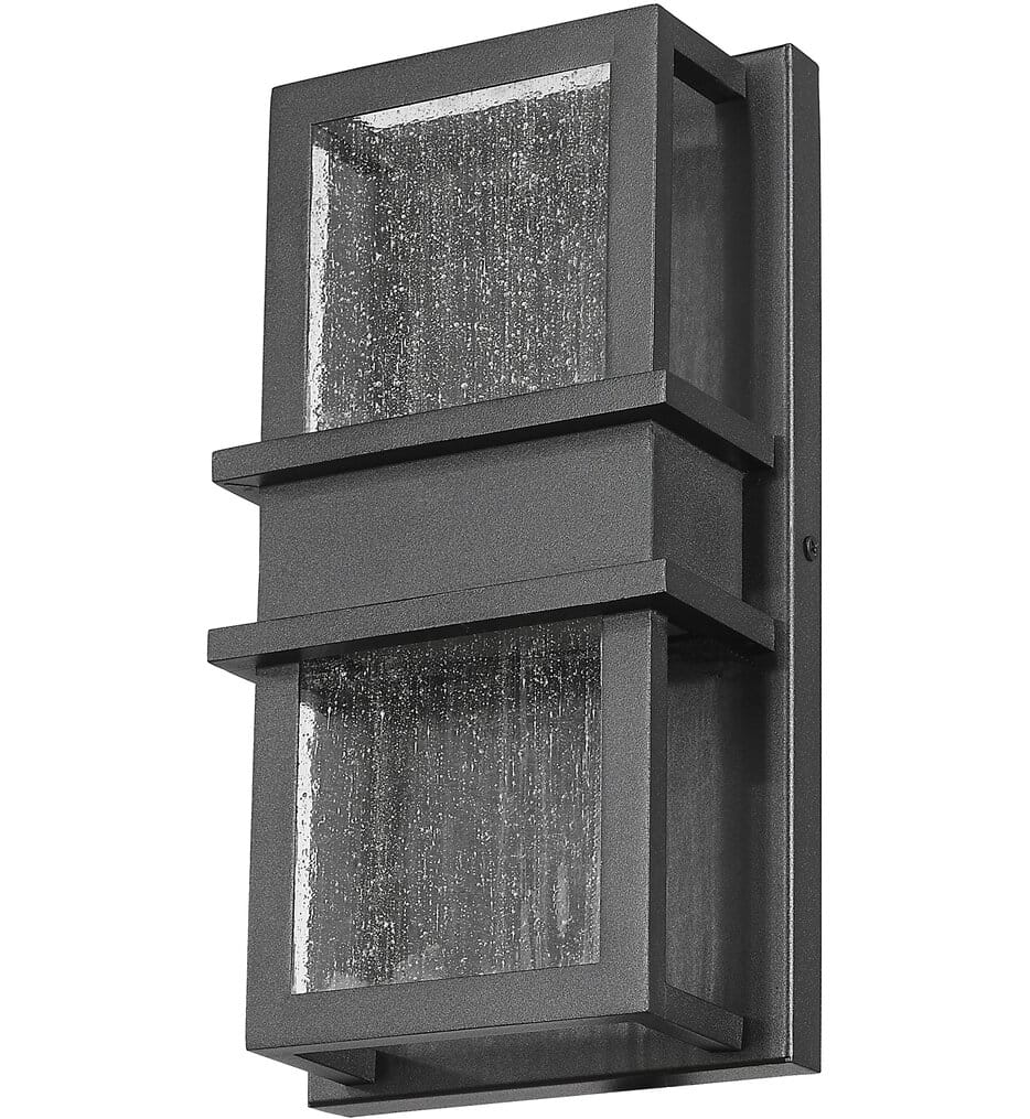 Z-Lite - 577S-BK-LED - Eclipse 12" Outdoor Wall Sconce