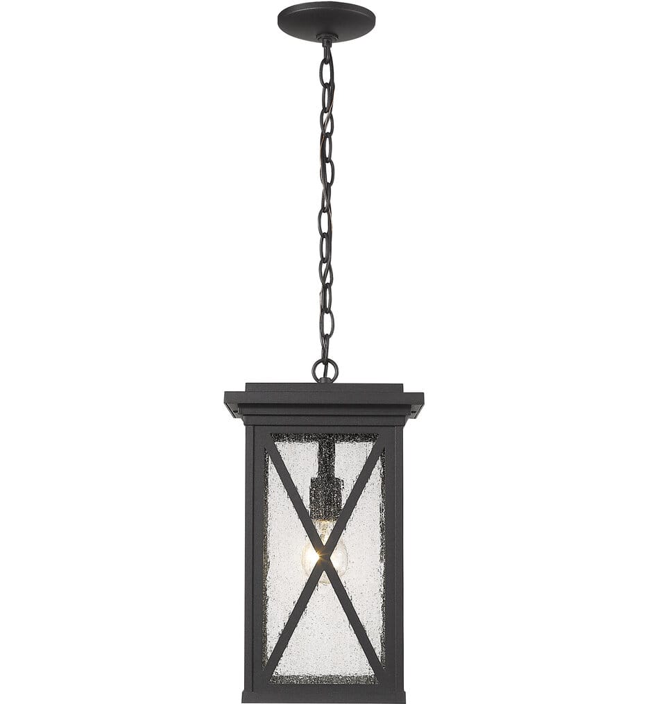 Z-Lite - 583CHB-BK - Brookside 9.5" Outdoor Pendant