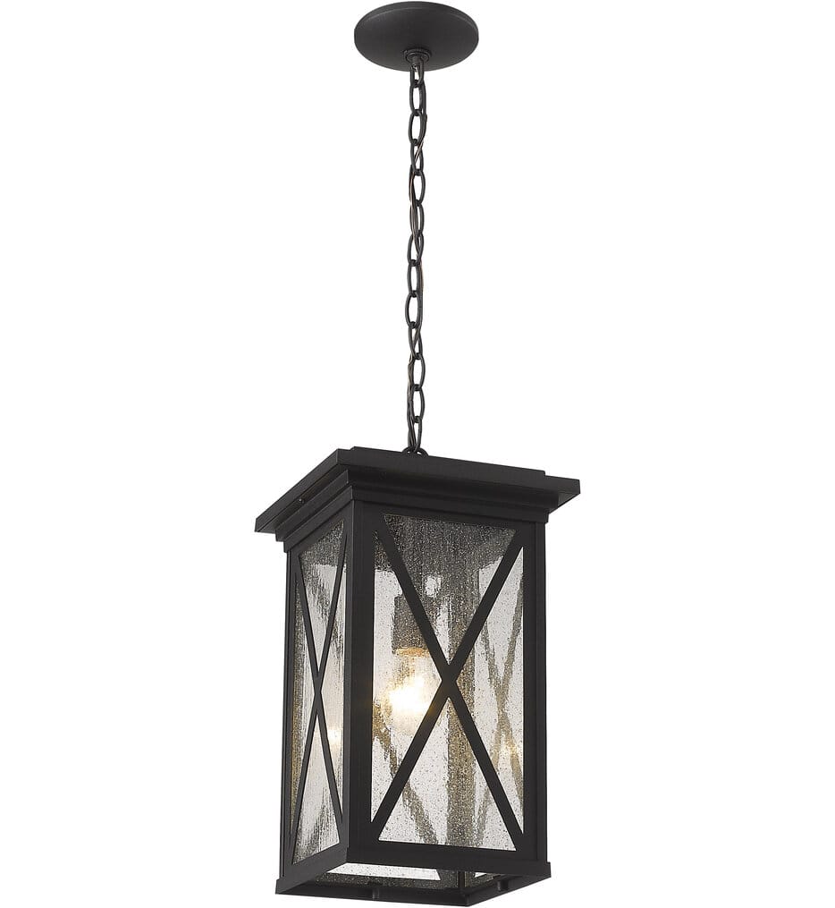 Z-Lite - 583CHB-BK - Brookside 9.5" Outdoor Pendant
