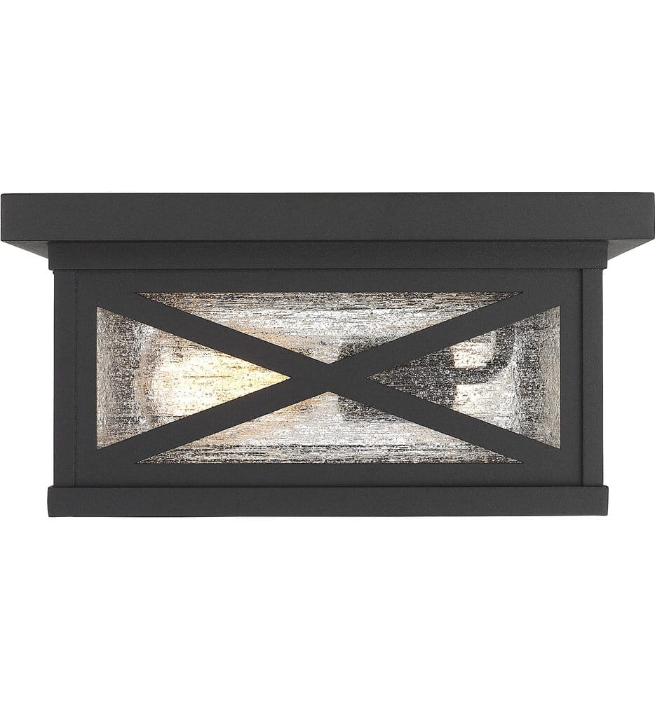 Z-Lite - 583F-BK - Brookside 12" Outdoor Flush Mount