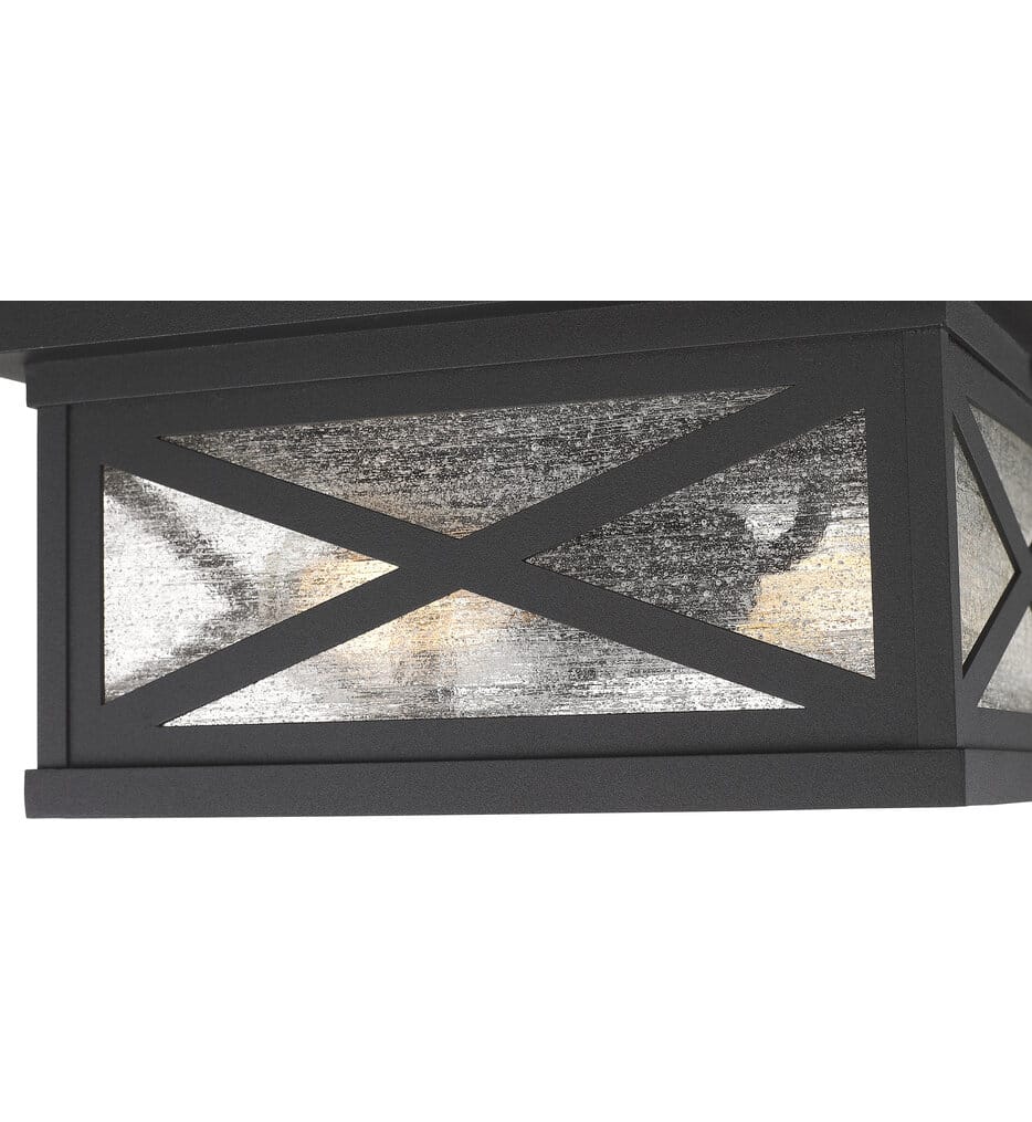 Z-Lite - 583F-BK - Brookside 12" Outdoor Flush Mount
