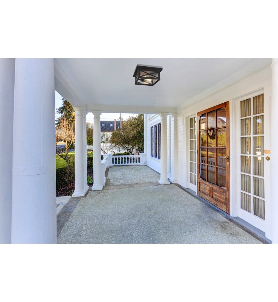Z-Lite - 583F-BK - Brookside 12" Outdoor Flush Mount