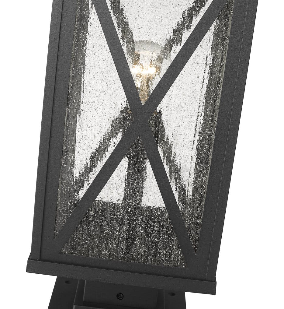 Z-Lite - 583PHBS-SQPM-BK - Brookside 21.25" Outdoor Pier Mount
