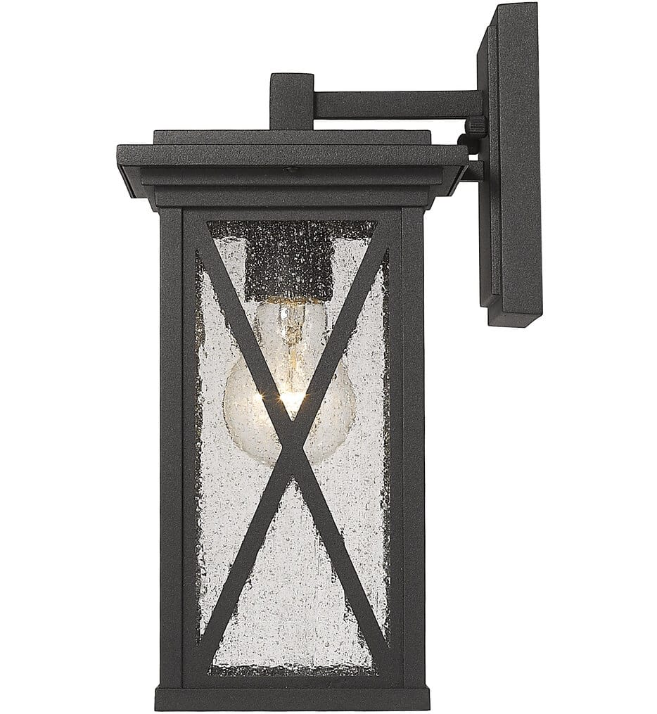Z-Lite - 583S-BK - Brookside 12.25" Outdoor Wall Sconce