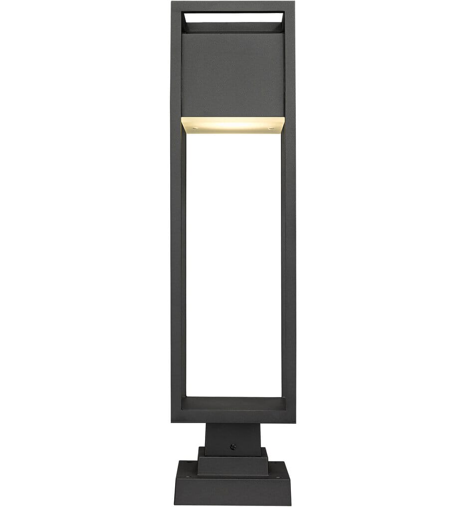 Z-Lite - 585PHBS-SQPM-BK-LED - Barwick 28.25" Outdoor Pier Mount