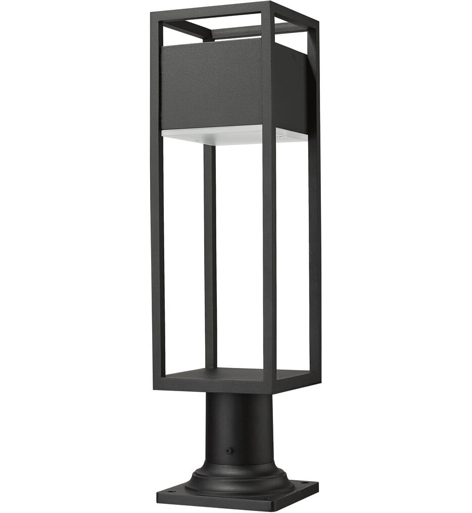 Z-Lite - 585PHMR-533PM-BK-LED - Barwick 23.25" Outdoor Pier Mount