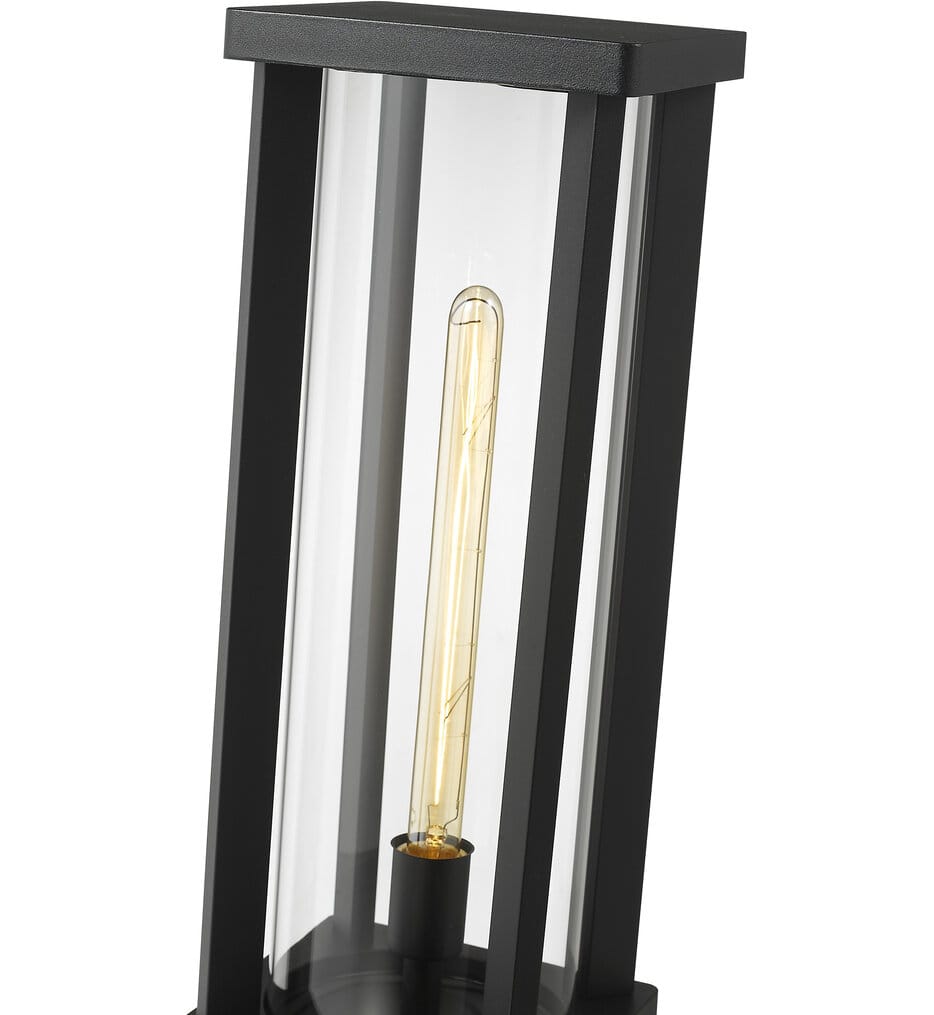 Z-Lite - 586PHBS-SQPM-BK - Glenwood 22.5" Outdoor Pier Mount