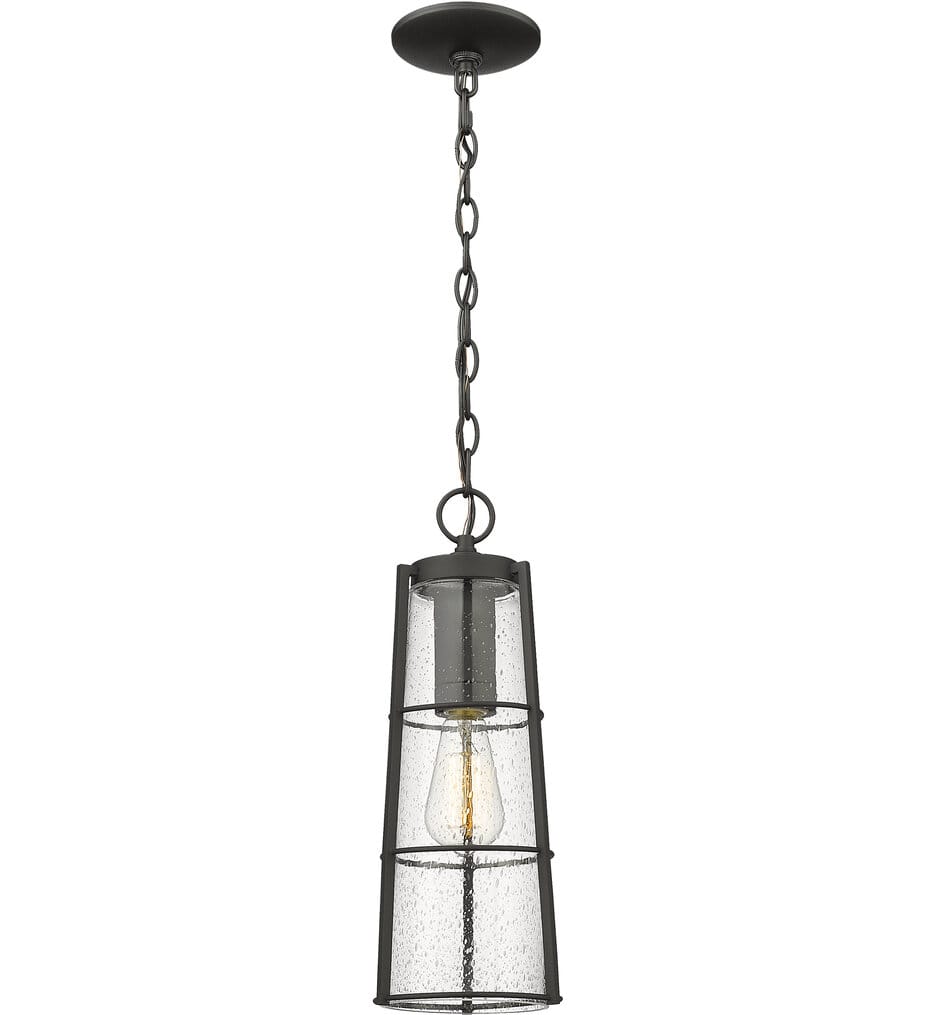 Z-Lite - 591CHB-BK - Helix 6" Outdoor Pendant