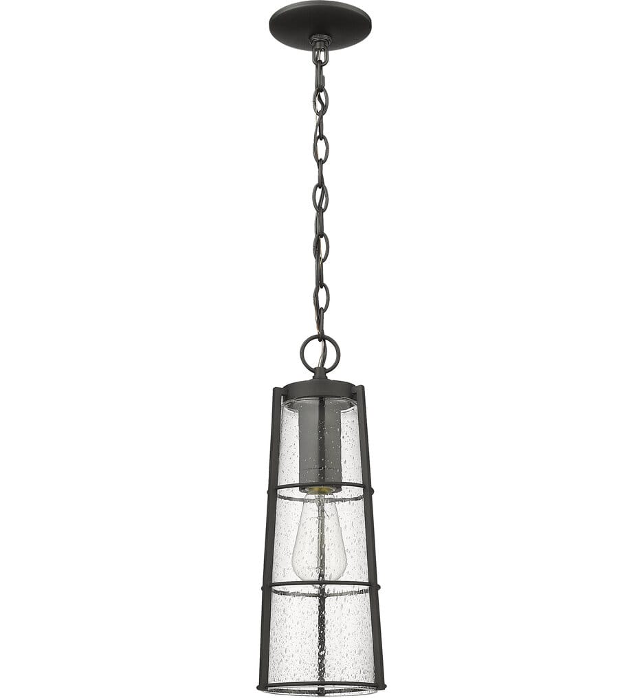 Z-Lite - 591CHB-BK - Helix 6" Outdoor Pendant