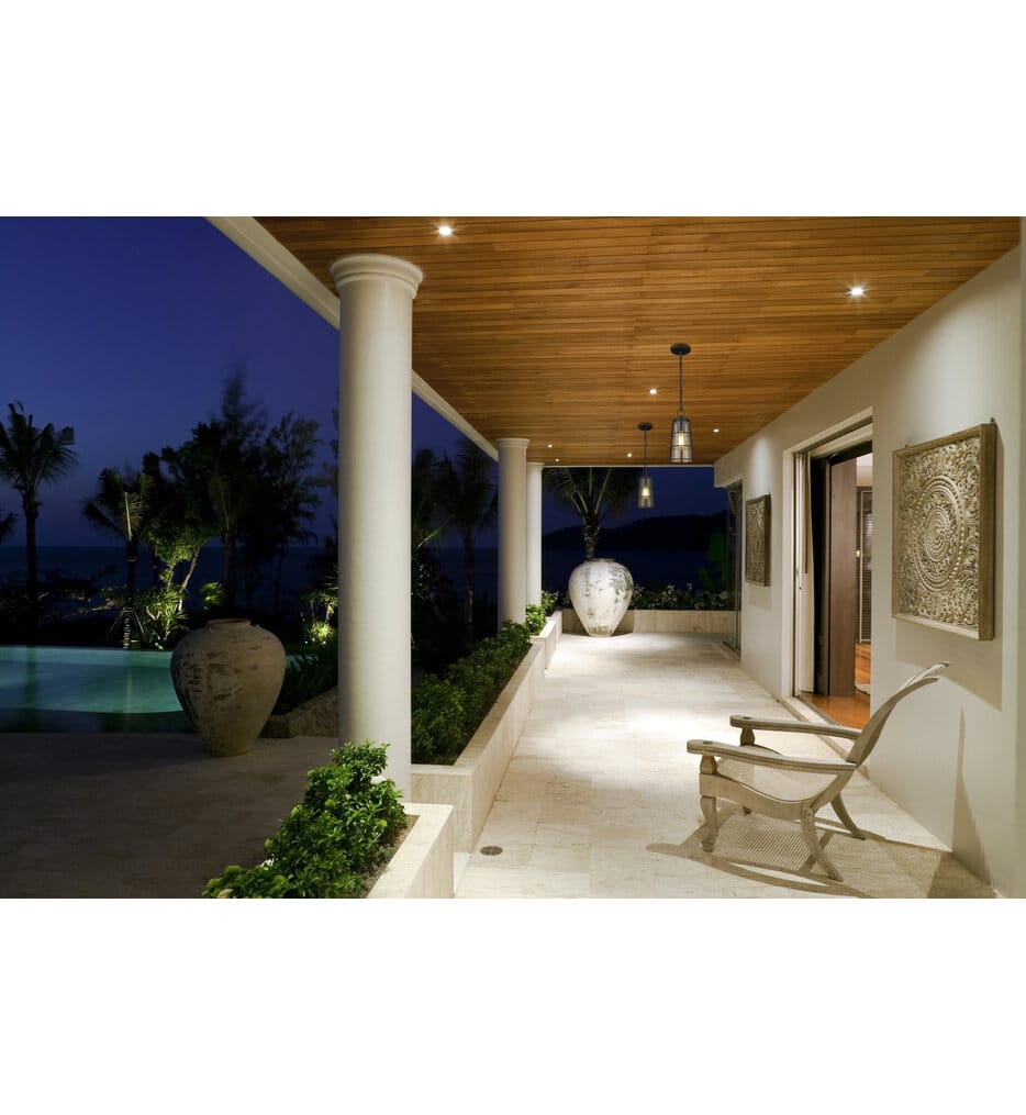 Z-Lite - 591CHM-BK - Helix 6" Outdoor Pendant