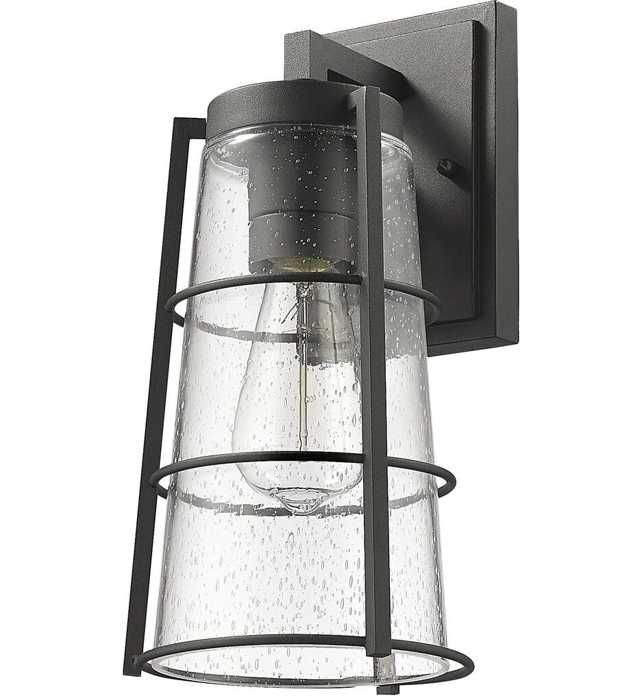 Z-Lite - 591M-BK - Helix 13" Outdoor Wall Sconce