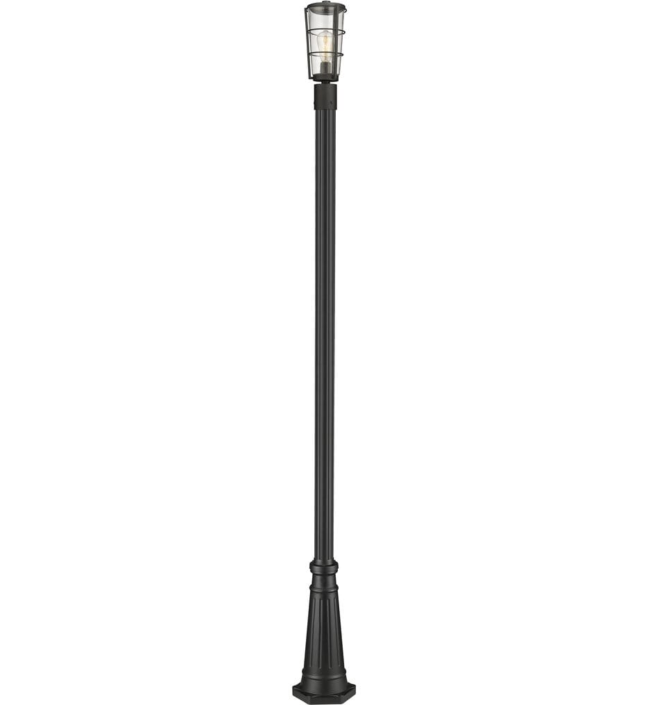 Z-Lite - 591PHM-519P-BK - Helix 109.25" Outdoor Post Light