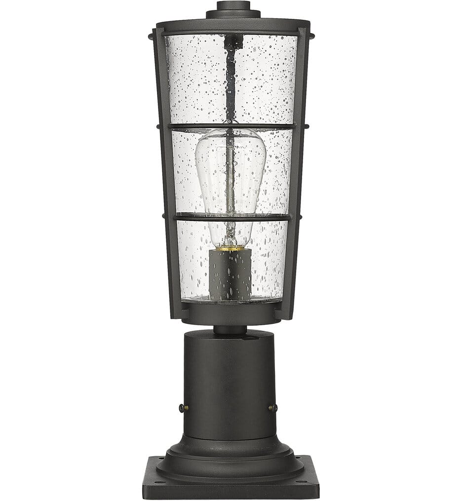 Z-Lite - 591PHM-533PM-BK - Helix 17.25" Outdoor Pier Mount
