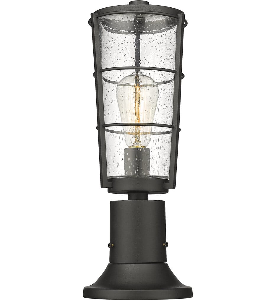 Z-Lite - 591PHM-553PM-BK - Helix 18" Outdoor Pier Mount