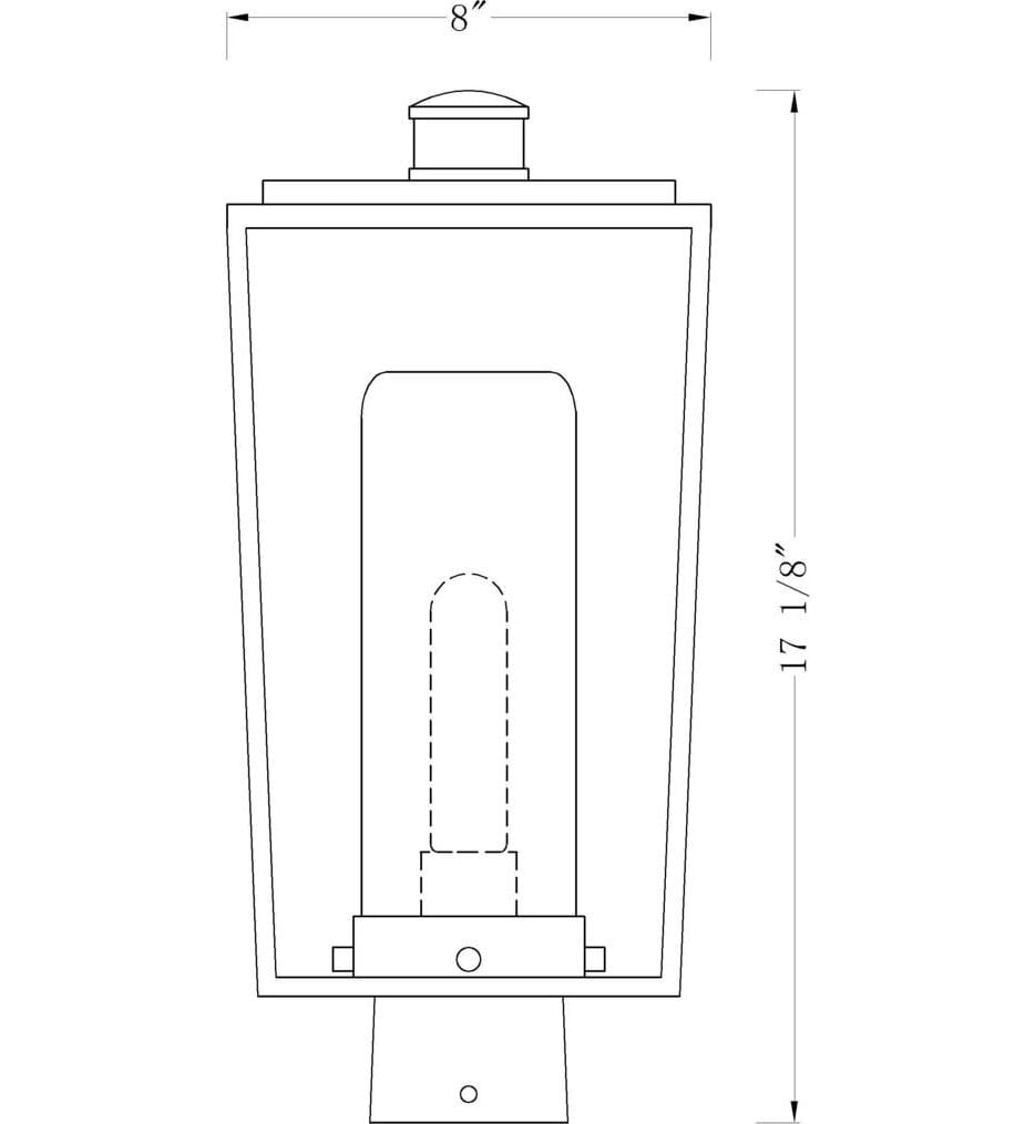 Z-Lite - Sheridan 17.25" Outdoor Post Mount