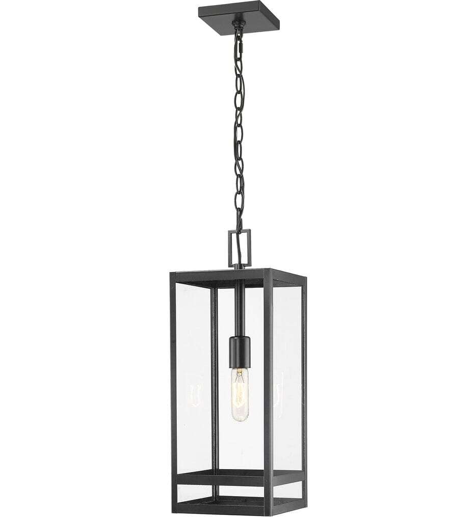 Z-Lite - 596CHB-BK - Nuri 7.5" Outdoor Pendant