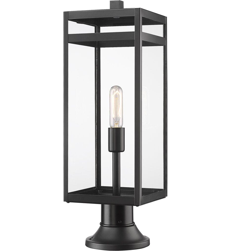 Z-Lite - 596PHBR-553PM-BK - Nuri 23.5" Outdoor Pier Mount