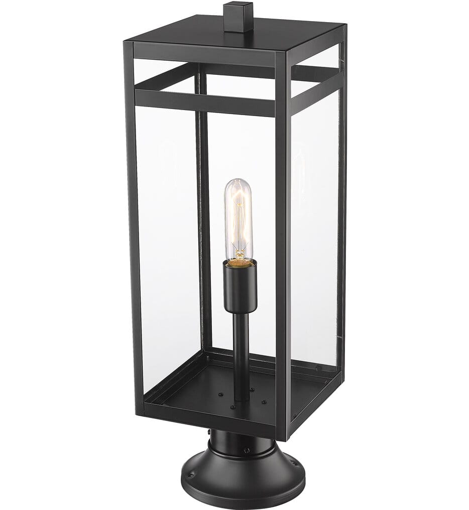 Z-Lite - 596PHBR-553PM-BK - Nuri 23.5" Outdoor Pier Mount