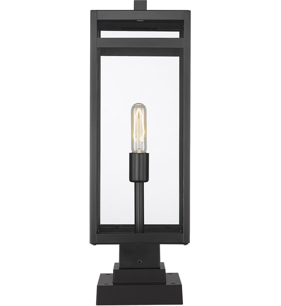 Z-Lite - 596PHBS-SQPM-BK - Nuri 23" Outdoor Pier Mount