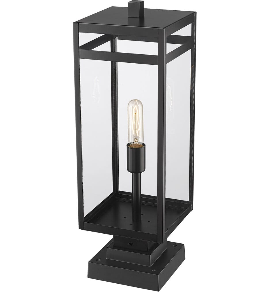 Z-Lite - 596PHBS-SQPM-BK - Nuri 23" Outdoor Pier Mount