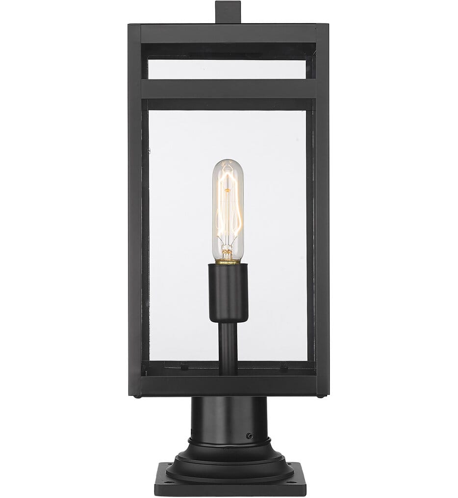 Z-Lite - 596PHMR-533PM-BK - Nuri 19.75" Outdoor Pier Mount