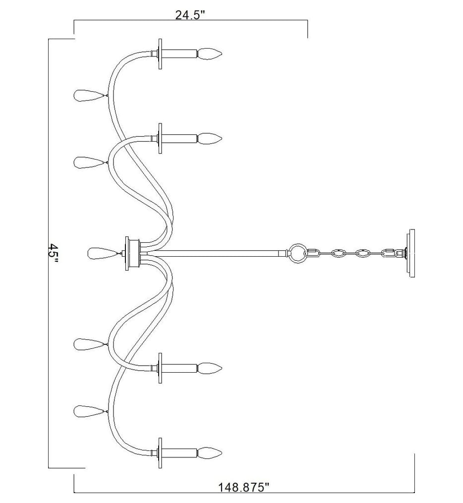 Z-Lite - Toussant 45-inch Chandelier