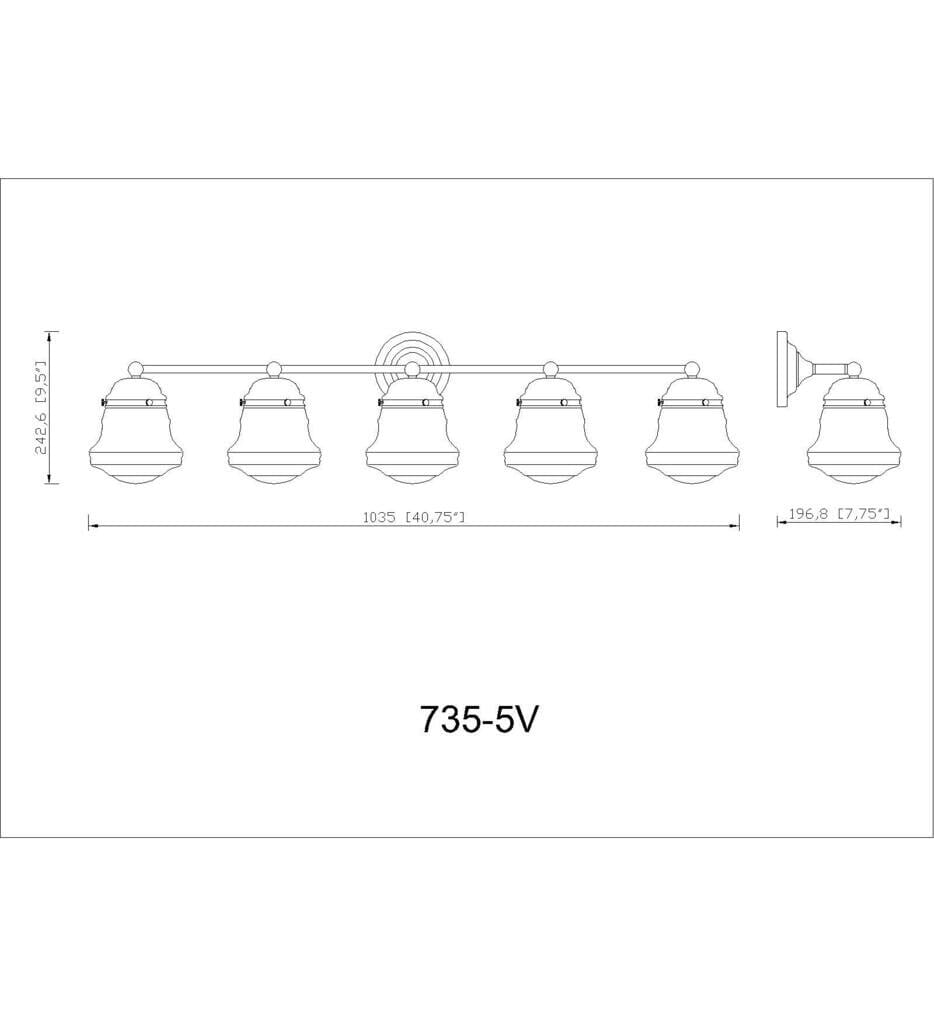 Z-Lite - Vaughn 40.75" Bath Vanity Light
