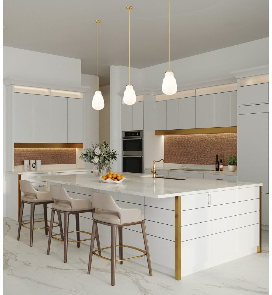 Z-Lite - 7511P8-MGLD - Newbury 8" Pendant