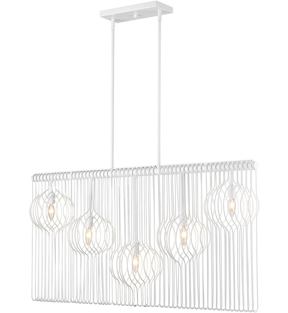 Z-Lite - 801-5L-WH - Contour 45.75" Chandelier