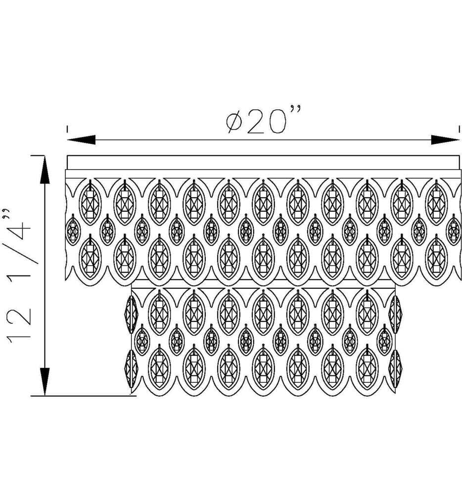 Z-Lite - 822F20-HB - Dealey 20" Flush Mount
