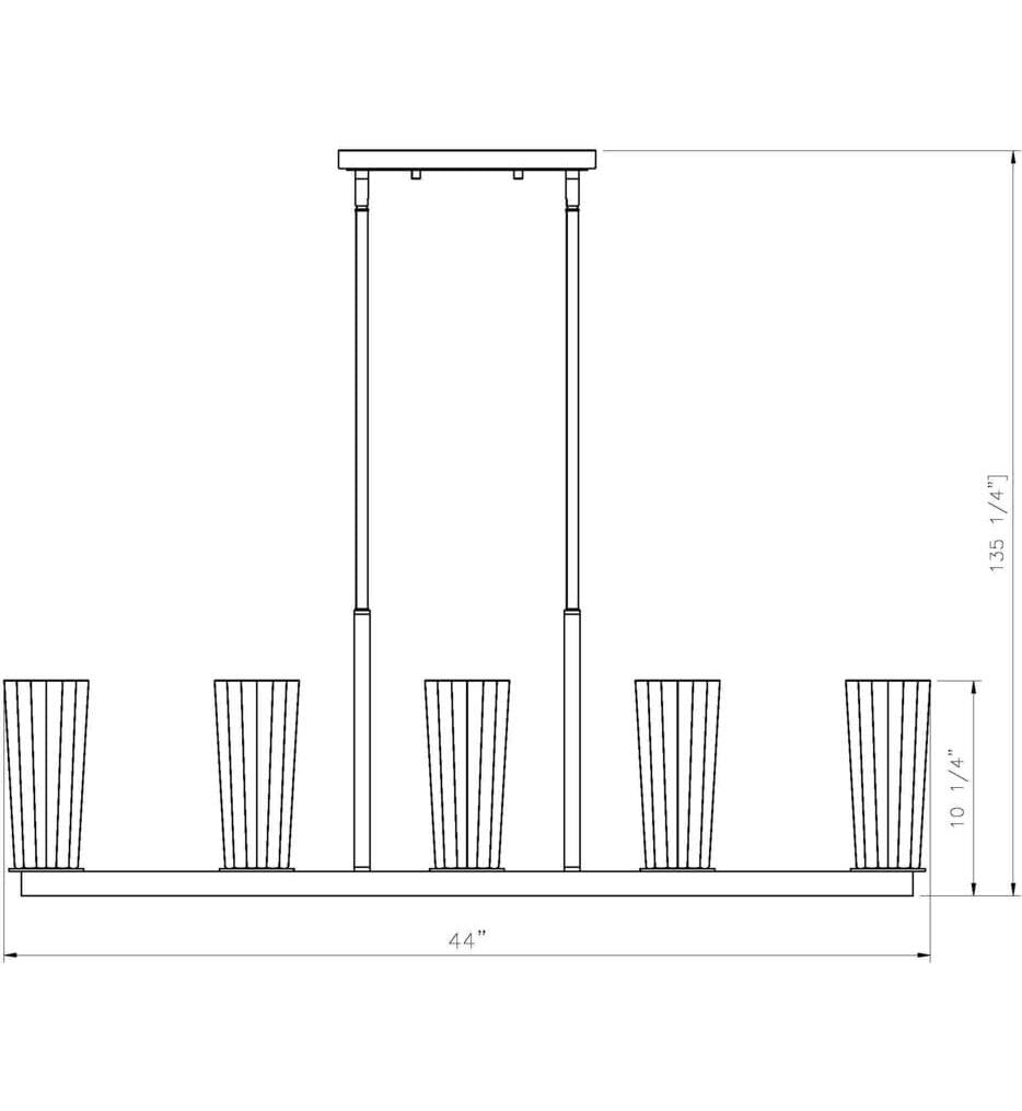 Z-Lite - Titus 44" Linear Chandelier