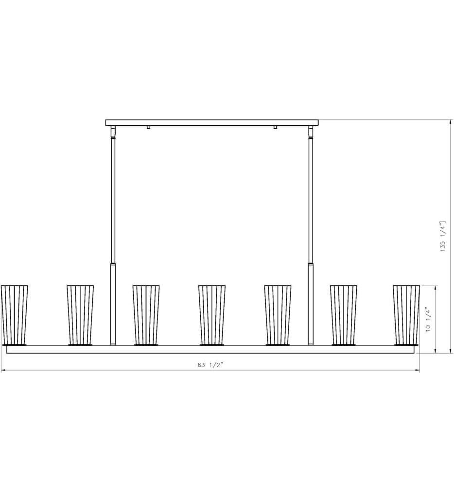 Z-Lite - Titus 63.5" Linear Chandelier