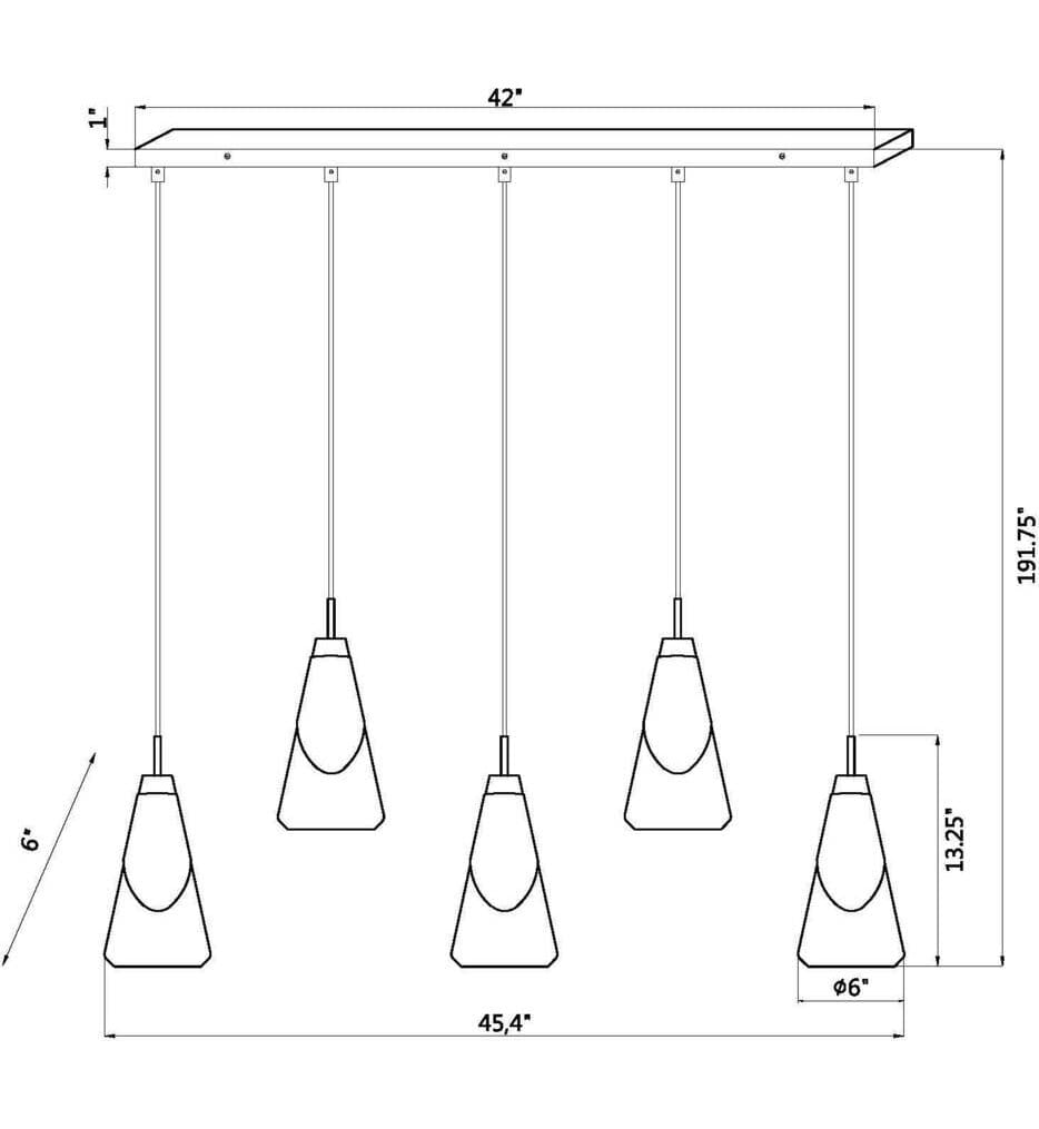 Z-Lite - Aimie 42" Linear Suspension