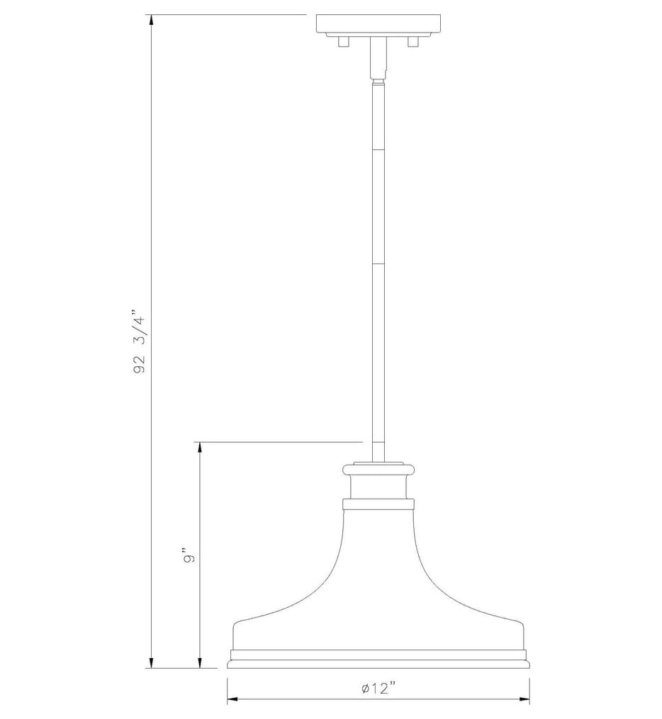 Z-Lite - Reznor 12-inch Pendant