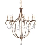 Currey & Company - Crystal Lights 31" Chandelier by Currey & Company