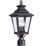 Maxim Lighting - 1130CLBZ - Knoxville 19.5" 3 Light Outdoor Post Lantern by Maxim Lighting