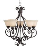Maxim Lighting - 12205FIOI - Manor 25.5" Chandelier by Maxim Lighting