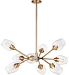 Maxim Lighting - 26345CLABBK - Savvy 37" Chandelier by Maxim Lighting