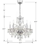 Crystorama - 1005-CH-CL-MWP - Traditional Crystal 22" Chandelier by Crystorama - Image 3