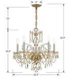 Crystorama - 1005-PB-CL-MWP - Traditional Crystal 22" Chandelier by Crystorama - Image 3