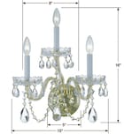Crystorama - Traditional Crystal 16" Wall Sconce by Crystorama - Image 2