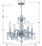 Crystorama - Traditional Crystal 15" Chandelier by Crystorama - Image 2