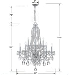 Crystorama - 1110-CH-CL-MWP - Traditional Crystal 32" Chandelier by Crystorama - Image 3