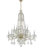 Crystorama - 1112-PB-CL-MWP - Traditional Crystal 37.5" Chandelier by Crystorama