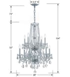 Crystorama - 1137-CH-CL-MWP - Traditional Crystal 26" Chandelier by Crystorama - Image 4