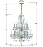 Crystorama - 1137-PB-CL-MWP - Traditional Crystal 26" Chandelier by Crystorama - Image 4